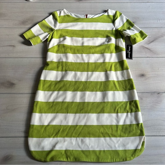 NWT Jessica Howard Petite Striped Zipper Back Dress - Picture 6 of 6